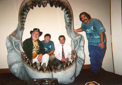 Peter, Derek, Keith & Vito with megladon jaw